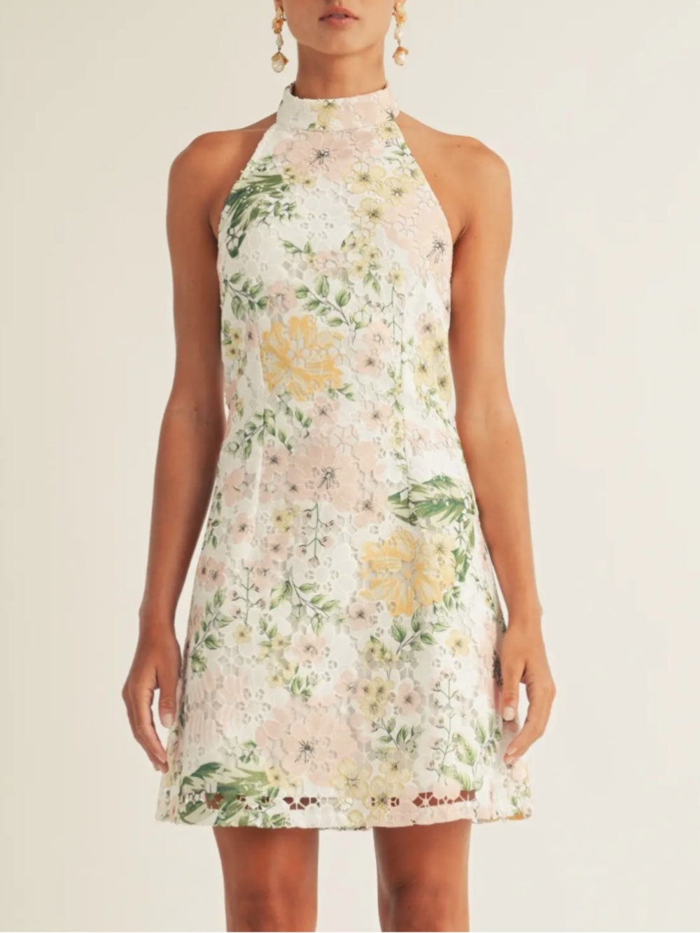 NEW Arose Studio Tatiana Floral Lace Minidress